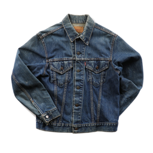 Vintage Levi's Big E Denim Jacket Dark Indigo - Medium