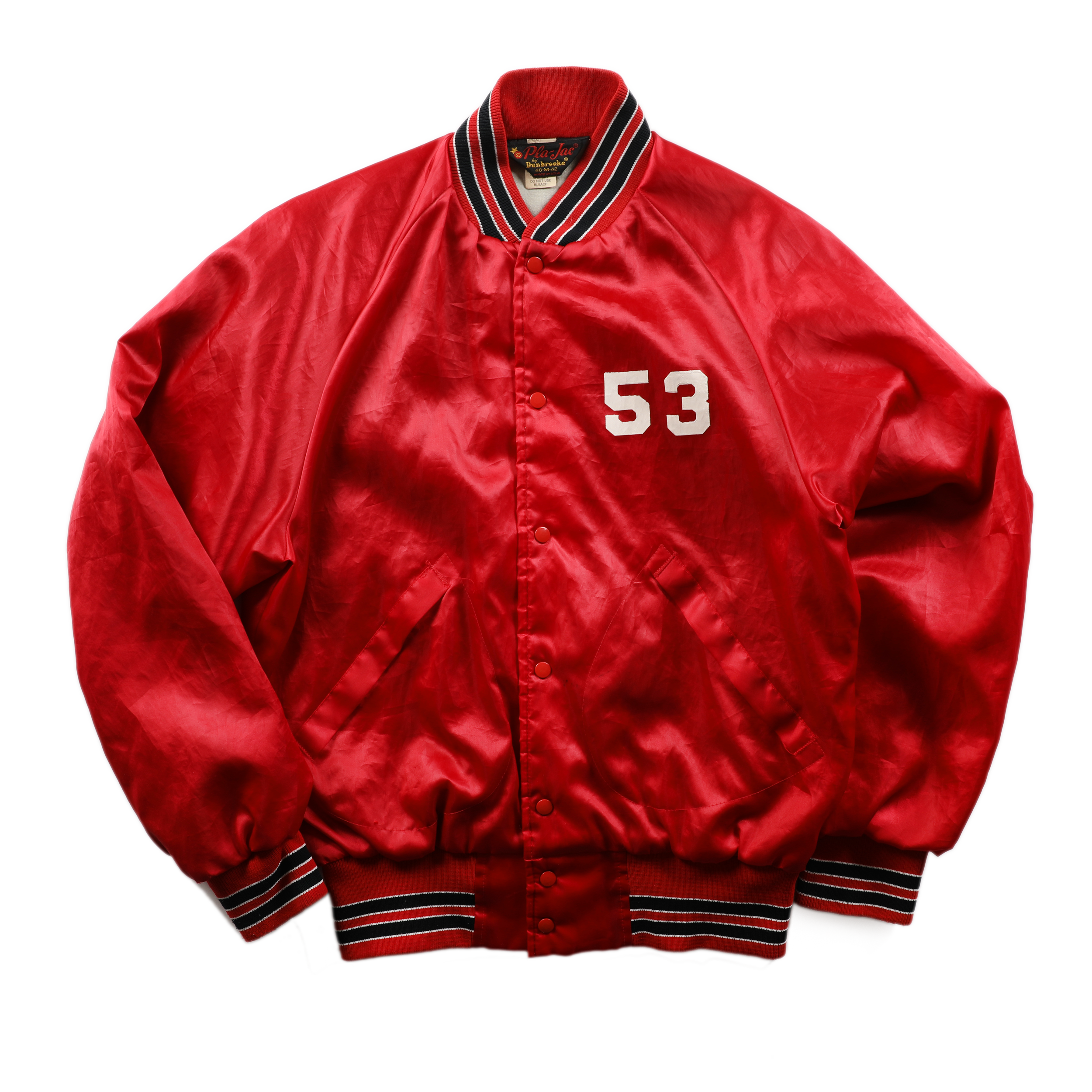 80s stadium jacket red - アウター
