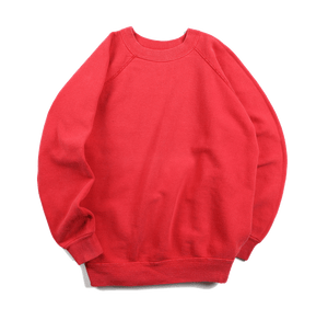 Vintage 60s Faded Red High Cotton Sweatshirt - Medium