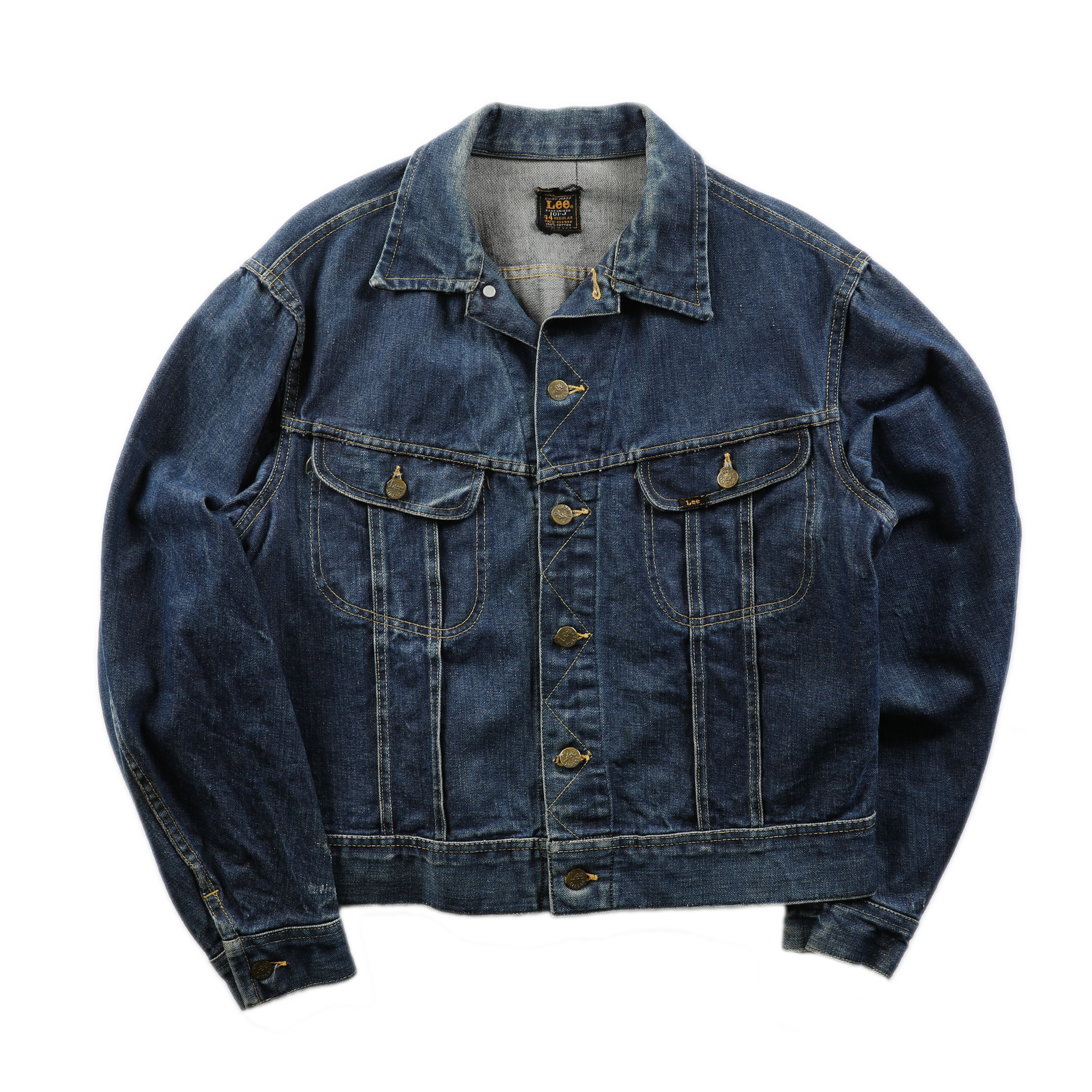 【Lee】101J ダークインディゴ　サイズM Vintage Lee Dark Indigo 101-J Denim Jacket - M (44R)