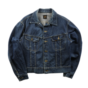 Vintage Lee Dark Indigo 101-J Denim Jacket - M (44R)