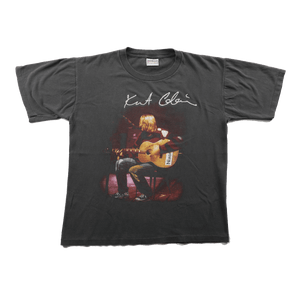 Vintage 90s Kurt Cobain T-Shirt - Medium