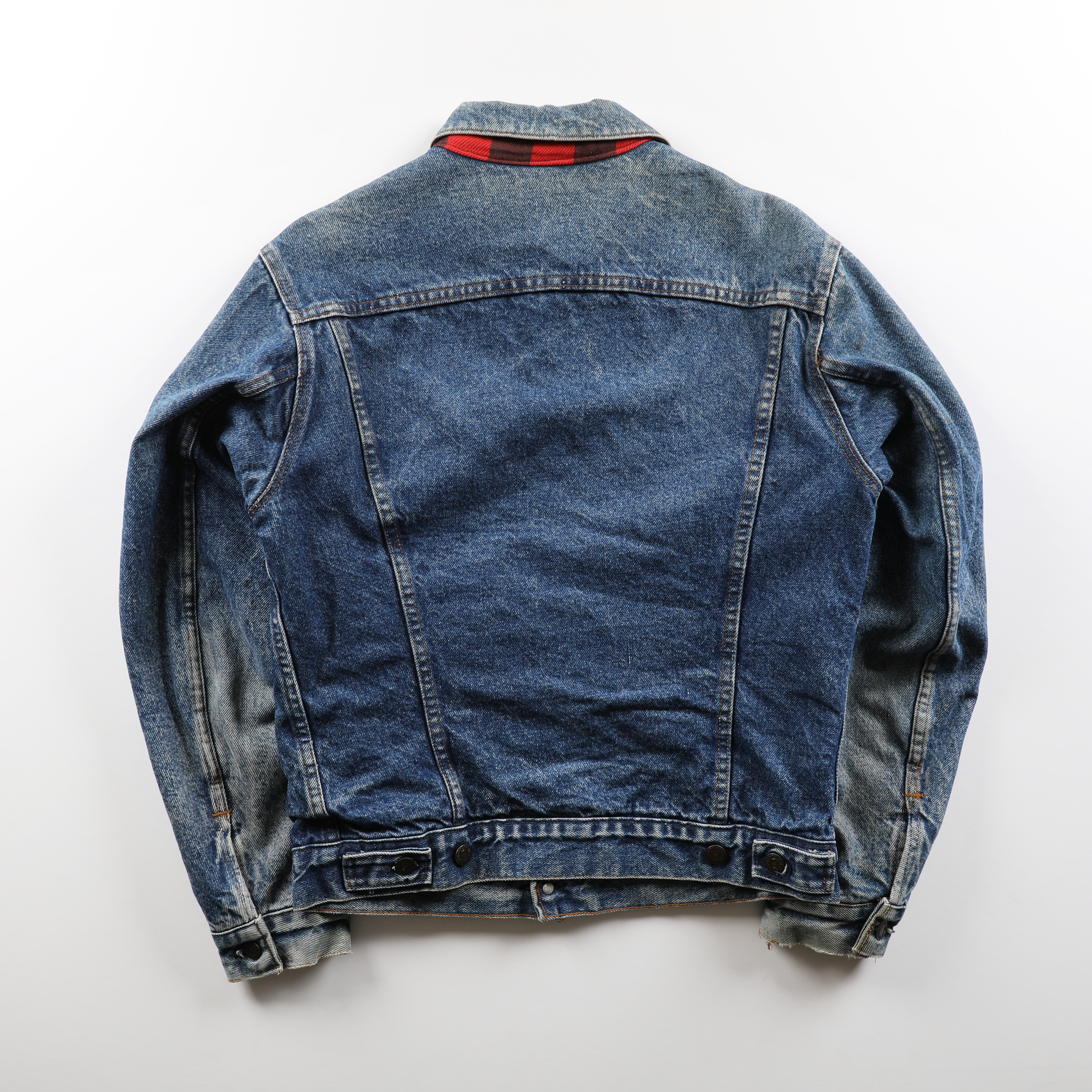 Rare Vintage Levi's Plaid-Lined Denim Jacket - 38