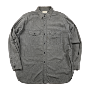 Vintage 1950s PowrHouse Salt and Pepper Work Shirt - XL