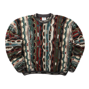 Vintage Coogi Mercerised Cotton Sweater Earth Tones - XL