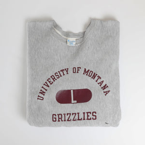 Vintage One-Color Montana Grizzlies Sweatshirt - Large