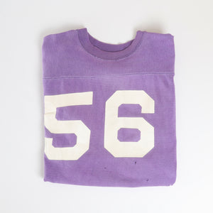 Vintage All-Cotton No. 56 Football Game Jersey - XL