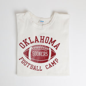 Vintage Sooners Football Camp Heavyweight T-Shirt - Large