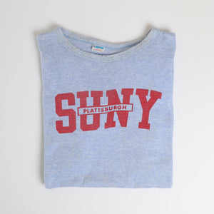 Vintage SUNY Plattsburgh Heavyweight T-Shirt - Large