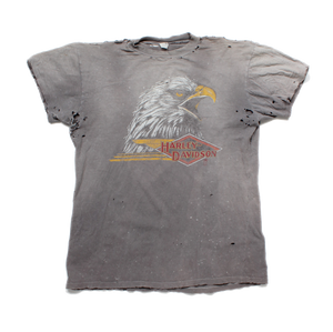 Vintage Distressed 1970s Harley Davidson T-Shirt - XL