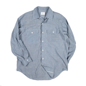 Vintage 70s NOS JC Penney Selvedge Chambray Shirt - Large