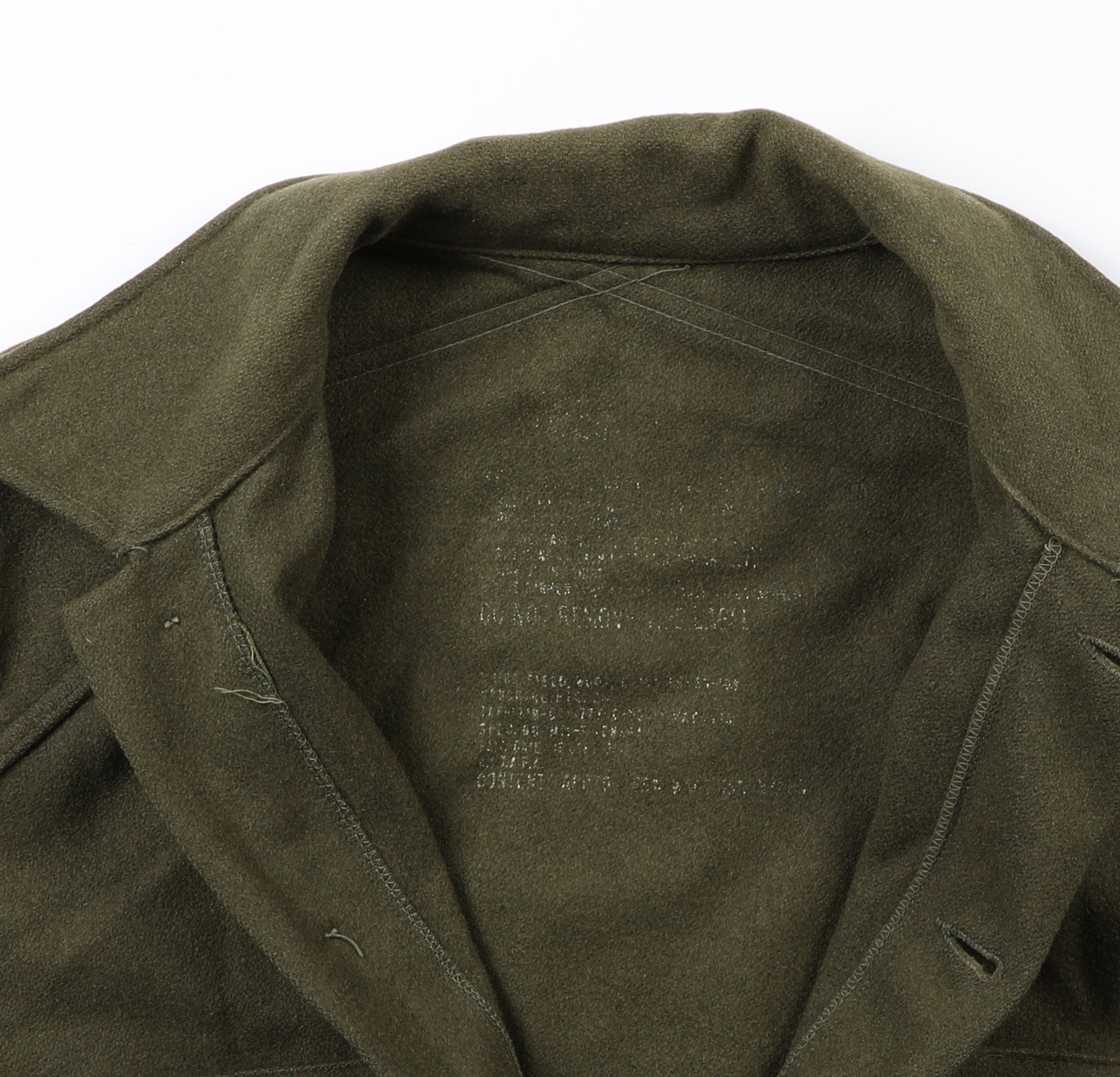 Style Paradise   Vintage Clothing   Korean War Wool Blend Shirt